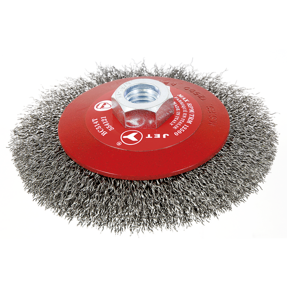 5 x 5/8-11NC Crimped Conical (Bevel) Brush - High Performance