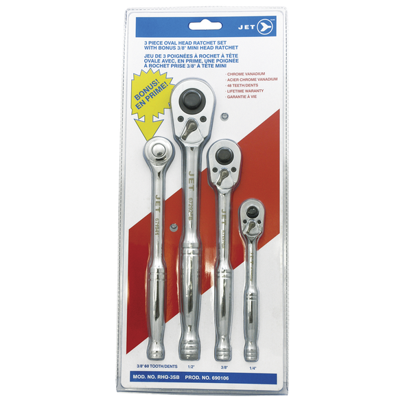 3 PC Ratchet Wrench Set