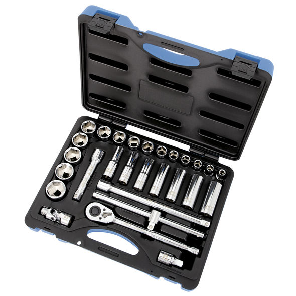 29 PC 1/2" DR S.A.E. Socket Wrench Set - 6 Point