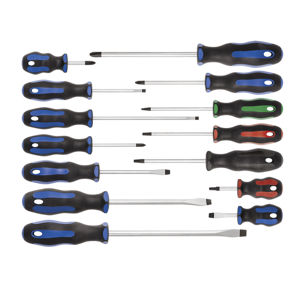 14 PC  Ergonomic Screwdriver Set