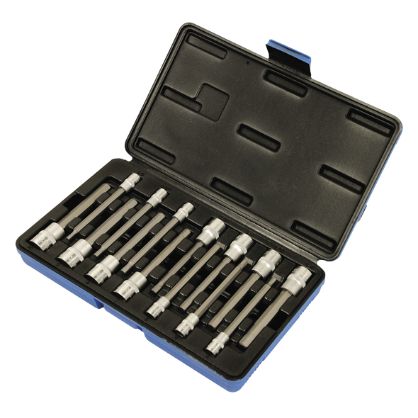 14 PC 1/4 & 3/8" DR S.A.E./Metric Hex Bit Socket Set