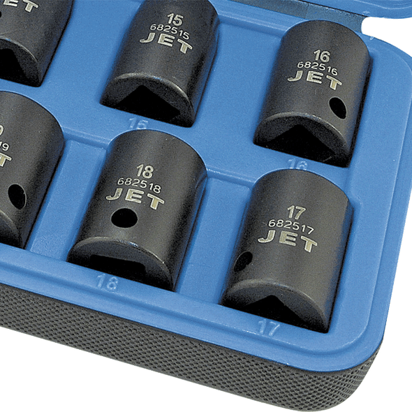 12 PC 1/2" DR Metric Impact Socket Set - 6 Point