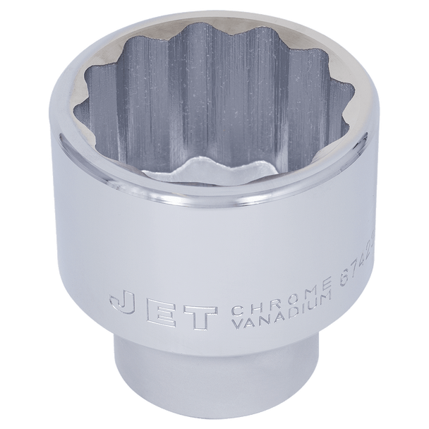 1" DR x 2-3/8" Regular Chrome Socket - 12 Point 674238 CTEC Supply