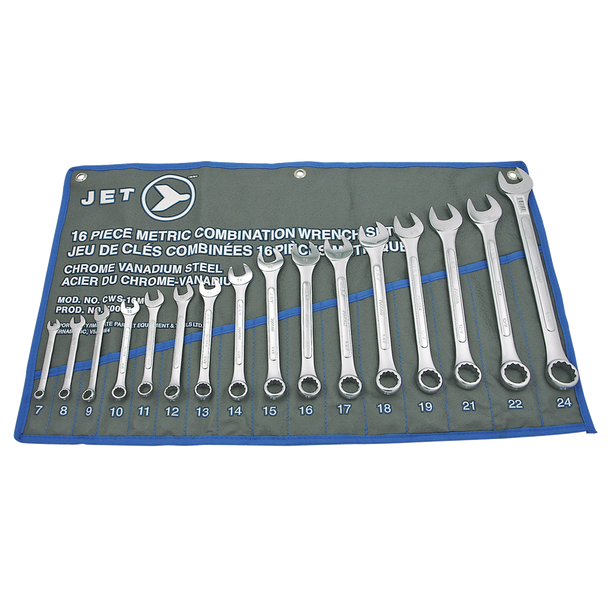 16 PC Metric Raised Panel Combination Wrench Set