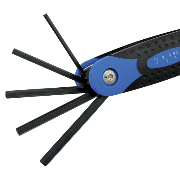 7 PC Metric Folding Hex Key Set (SKU- 775156)