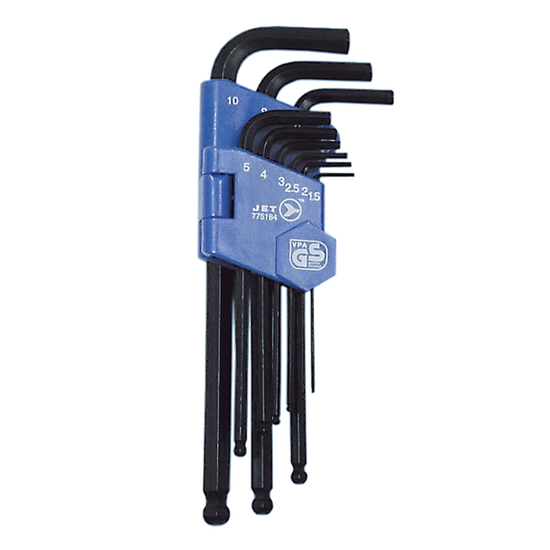 9 PC Metric Ball Nose Hex Key Set