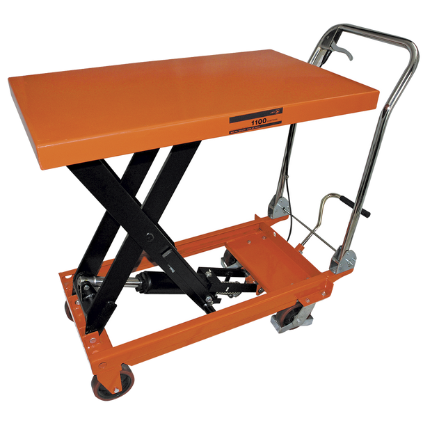 1,100 lb Capacity SLC Series Hydraulic Scissor Lift Cart