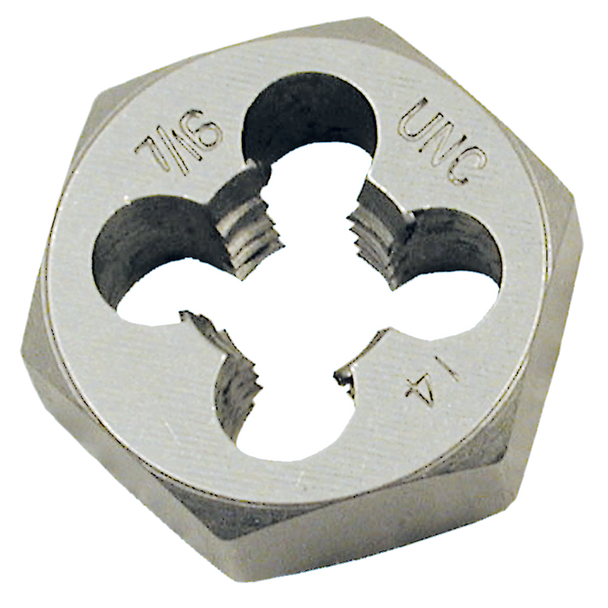 7/16"-14 NC Alloy Steel S.A.E. Hex Dies (1" Hex)