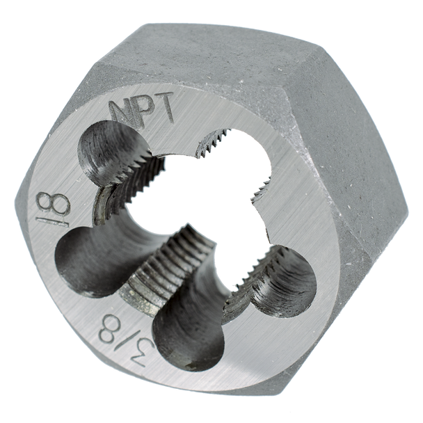 3/8"-18NPT Alloy Hex Die (1" Hex)