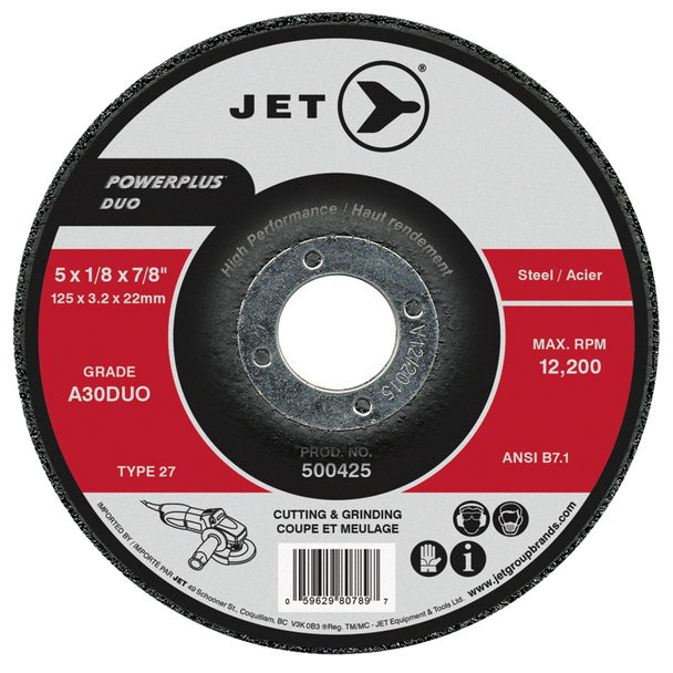 7 x 1/8 x 7/8 A30DUO POWERPLUS DUO T27 Cutting/Grinding Wheel