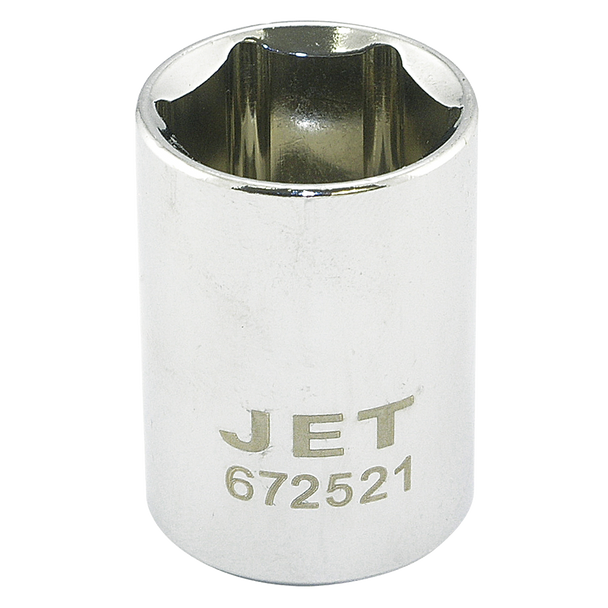 1/2" DR x 15mm Regular Chrome Socket - 6 Point