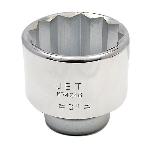 1" DR x 1-5/8" Regular Chrome Socket - 12 Point