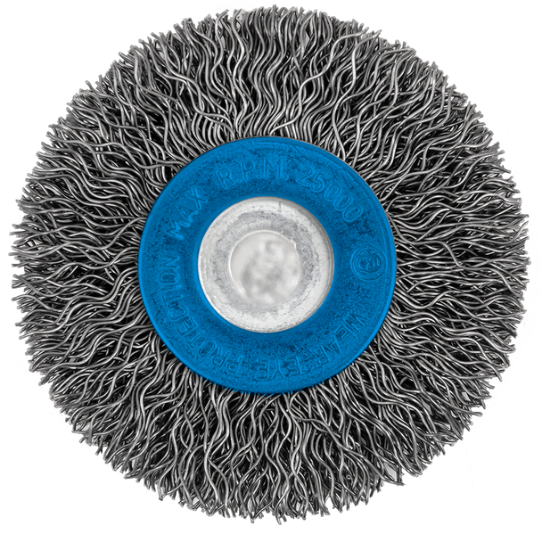 2 x 1/4" Shaft Mounted Crimped Radial Brush SST 553783 CTEC Supply