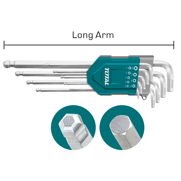 9PCS Ball Point Hex Key