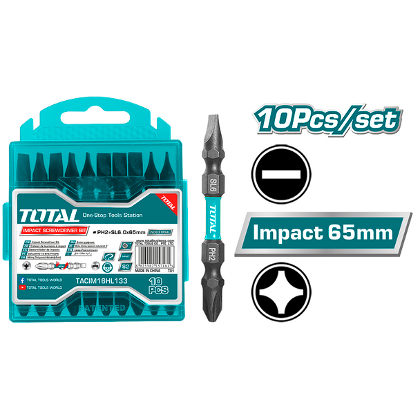 PH2+SL6X2 1/2" Impact Screwdriver Bit