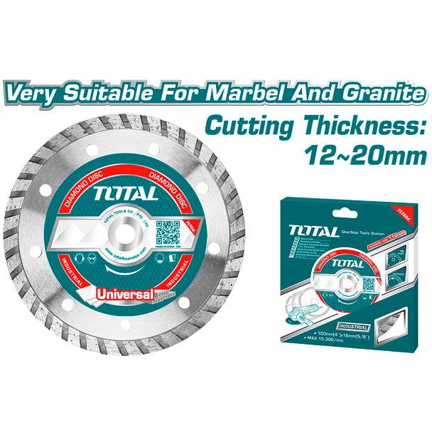 4 1/2"X7/8" Industrial Turbo Diamond Disc