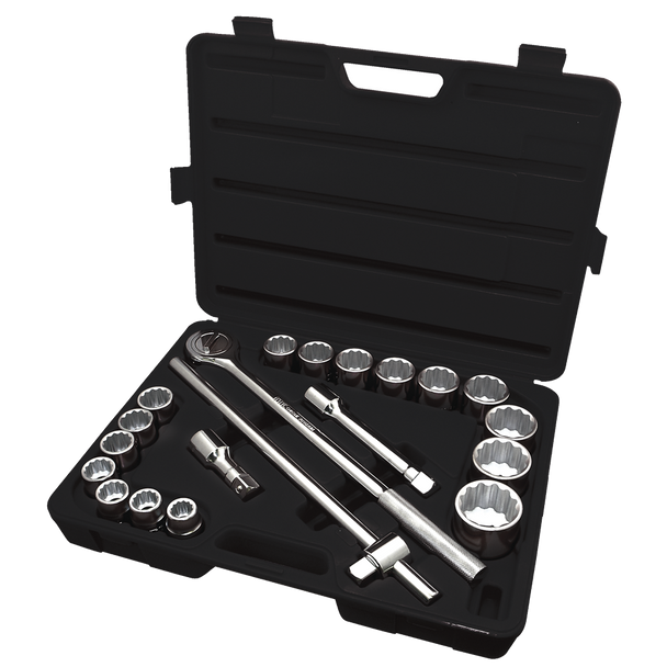 ITC 3/4" Drive SAE Chrome Socket Wrench Set - 21 PC
