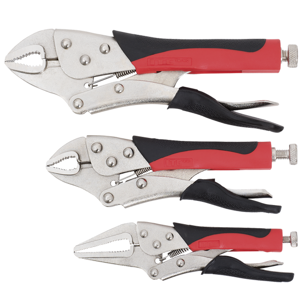 ITC Cushion Grip Locking Pliers Set - 3 Pc