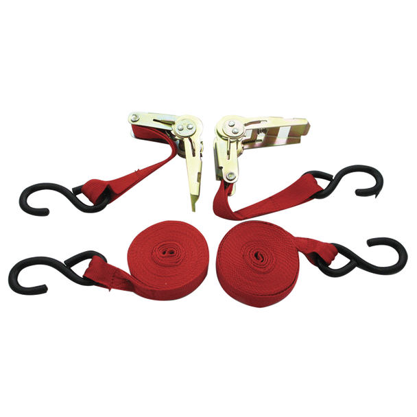 Ratchet Tie Down Set - 1" X 15' 1,500 Lb