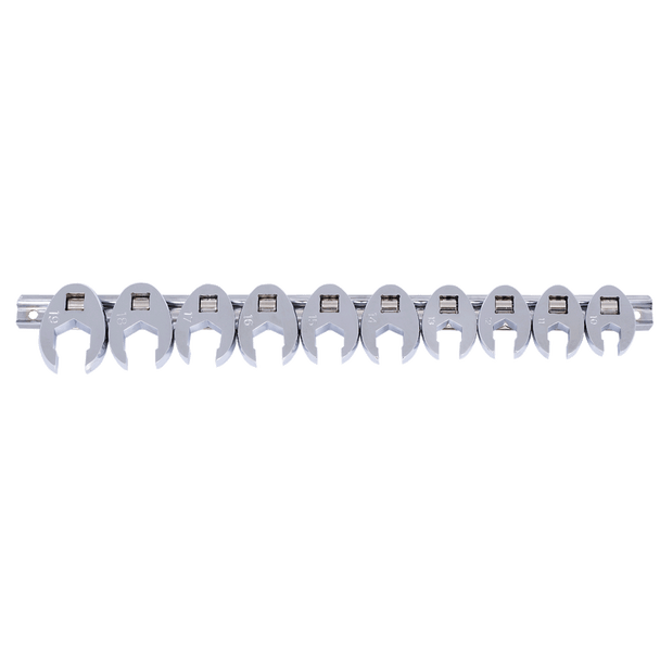 Flare Nut Crowfoot Wrench Set - Metric - 10 Pc - 6P