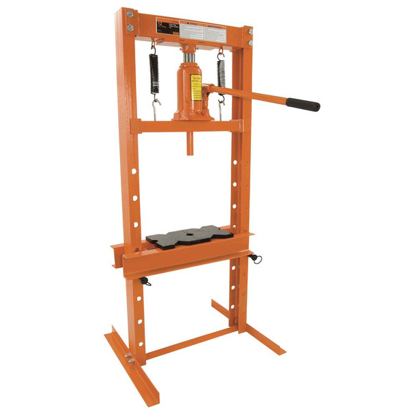 12 Ton Heavy Duty Shop Press - 2 V blocks