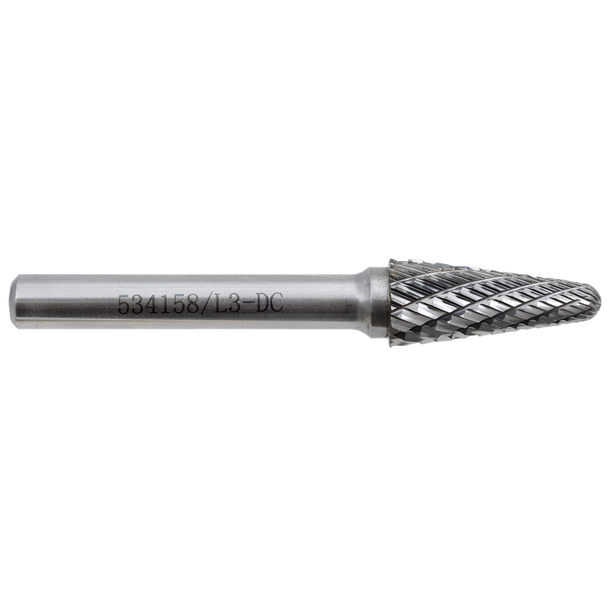 3/8" JET-KUT Taper Shape Bur 9 (Radius End)