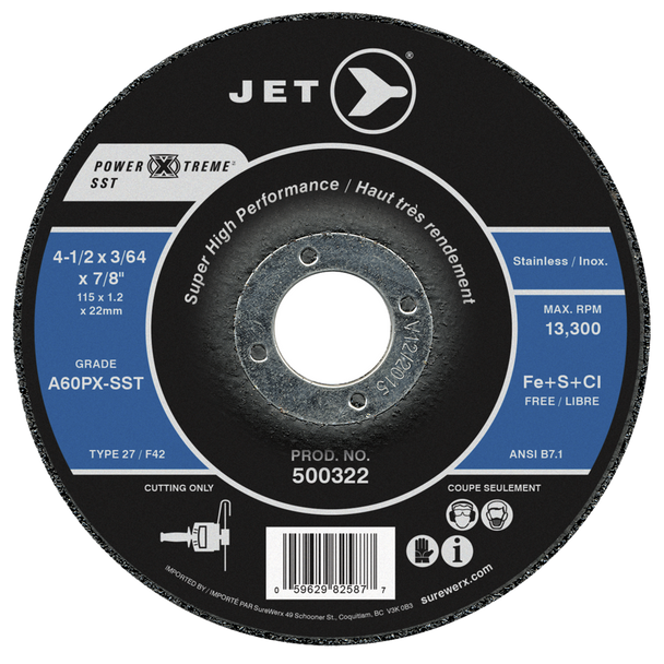 4-1/2 x 3/64 x 7/8 A60PX-SST POWER-XTREME SST T27 Cut-Off Wheel