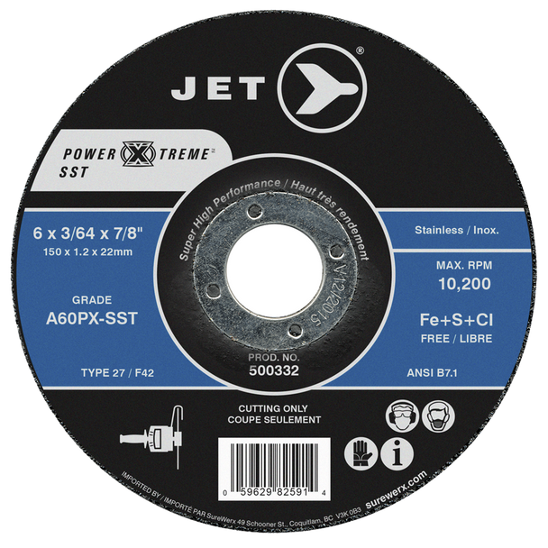 6 x 3/64 x 7/8 A60PX-SST POWER-XTREME SST T27 Cut-Off Wheel