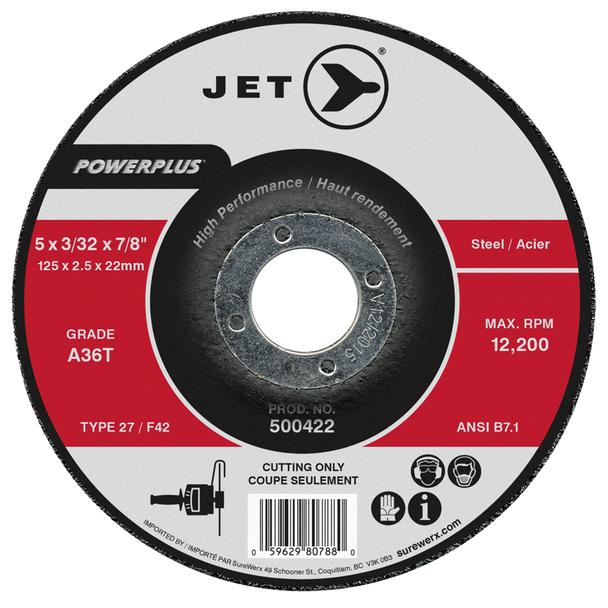 5 x 3/32 x 7/8 A36T POWERPLUS T27 Cut-Off Wheel