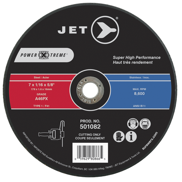 7 x 1/16 x 5/8 A46PX POWER-XTREME T1 Cut-Off Wheel