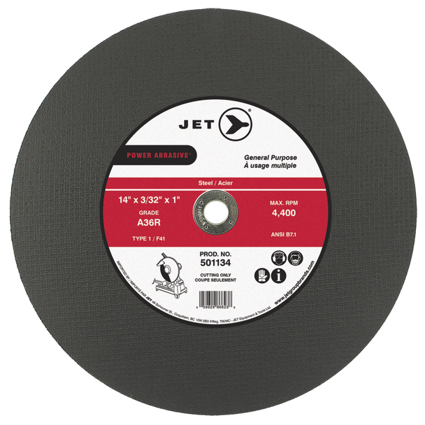 14 x 3/32 x 1 A36 POWER ABRASIVE T1 Cut-Off Wheel
