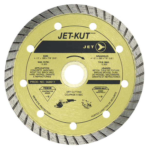 4 x .095 x 7/8 (20mm,5/8) JET-KUT Premium Turbo Diamond Blade