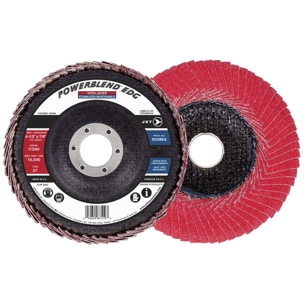 4-1/2 x 7/8 CG60 POWERBLEND EDG Flap Disc 503865 CTEC Supply
