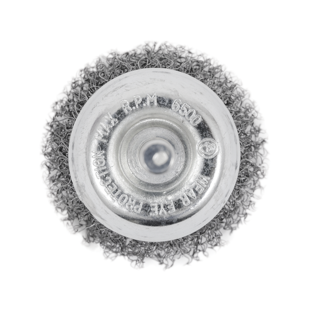 2 x 1/4" Shaft Mounted Crimped Cup Brush