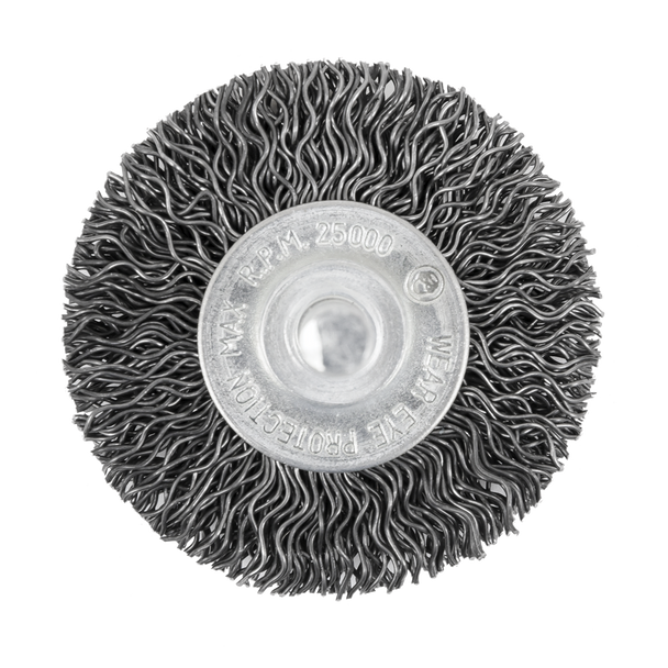 2 x 1/4" Shaft Mounted Crimped Radial Brush