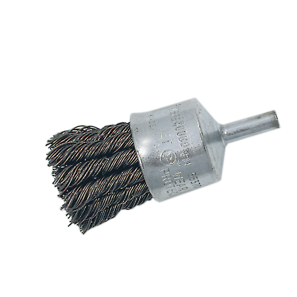 1-1/8 x 1/4" Shaft Mounted Knot Twisted End Brush