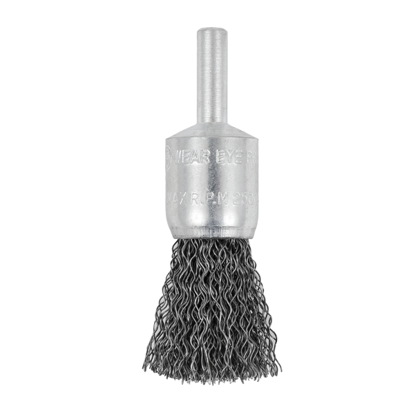 1/2 x 1/4" Shaft Mounted Crimped End Brush