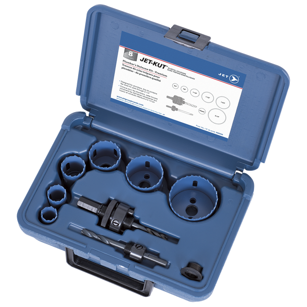 8 PC Plumbers Holesaw Kit - Premium