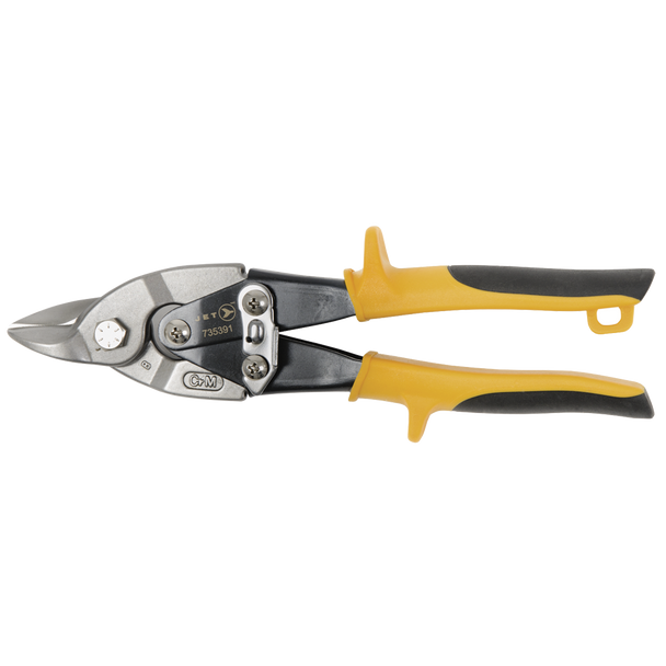 9" Straight Cut Bulldog Aviation Snips - Super Heavy Duty