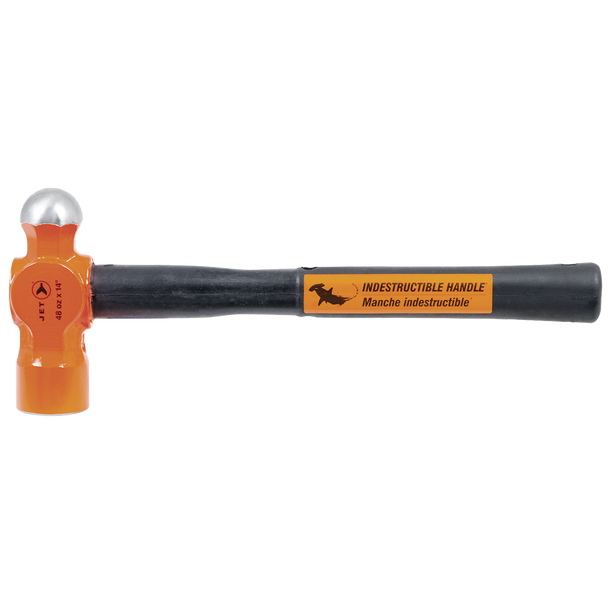 48 oz x 14" Indestructible Handle Ball Pein Hammer - Super Heavy Duty