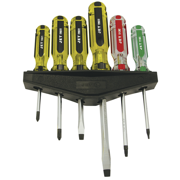 6 PC Jumbo Handle Screwdriver Set