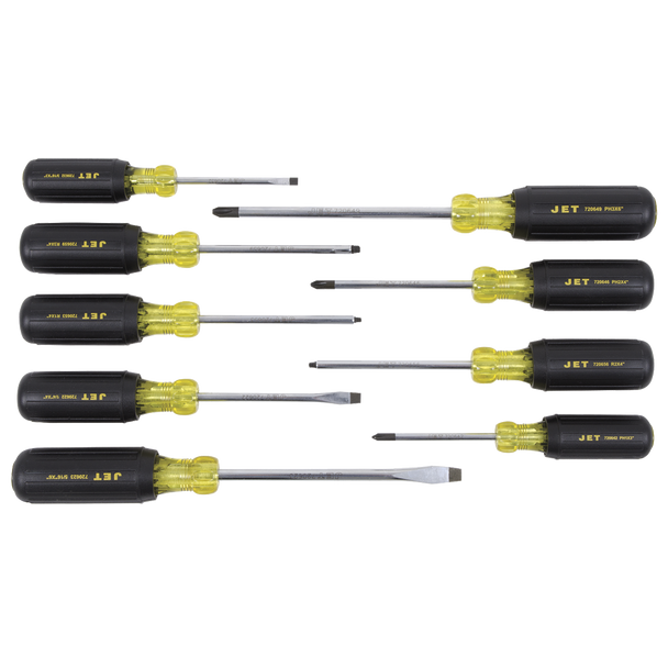 9 PC Cushion Grip Screwdriver Set