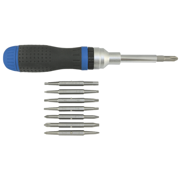 19 PC Ratcheting Screwdriver Set