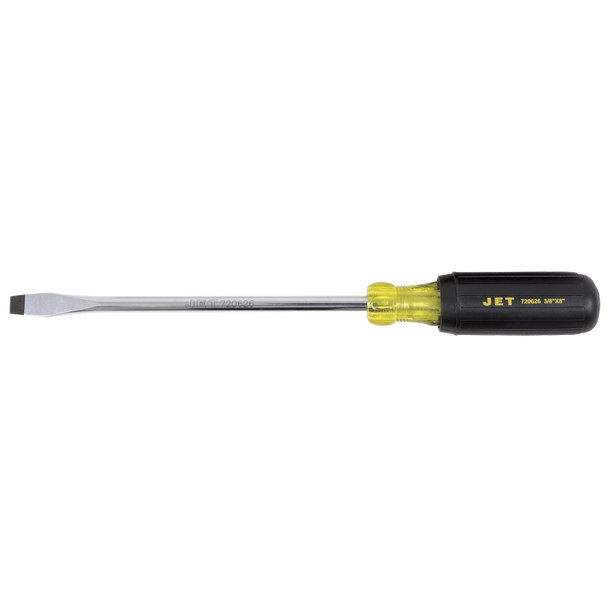 3/8" x 8" Slot Round Shank Cushion Grip Screwdriver