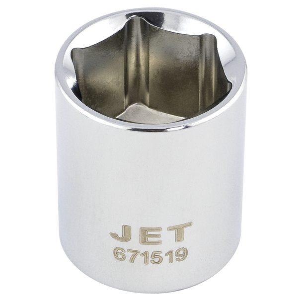 3/8" DR x 19mm Regular Chrome Socket - 6 Point