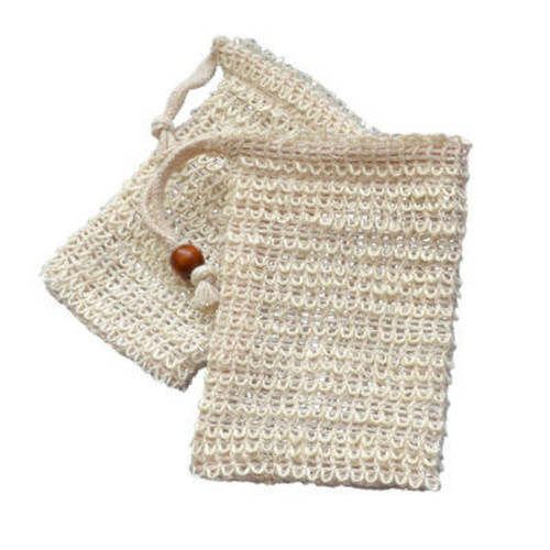 Natural Soap Saver Bag (Cotton and Linen)