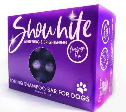 SHOWHITE Natural Shampoo Toning Bar for DOGS