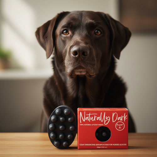 Naturally DARK- Coat Enhancing Shampoo Bar for Horses & Dogs