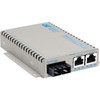 OmniConverter SE 10/100/1000 PoE+ Fast Ethernet Fiber Media Converter Switch RJ45 SC Single-Mode 30km - 9383-1-21