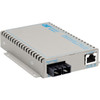 OmniConverter SE 10/100/1000 PoE+ Fast Ethernet Fiber Media Converter Switch RJ45 SC Single-Mode 30km - 9383-1-11